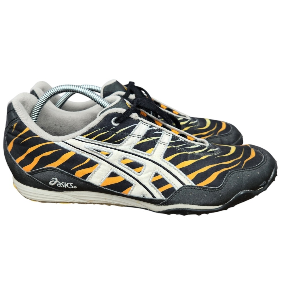 Asics Gel Nimbus Track Cleats Mens 13 Black Orange Spikes Racing Shoes‎ Trainers